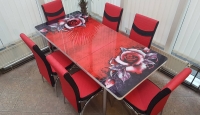 3D asztal garnitúra - Red Rose